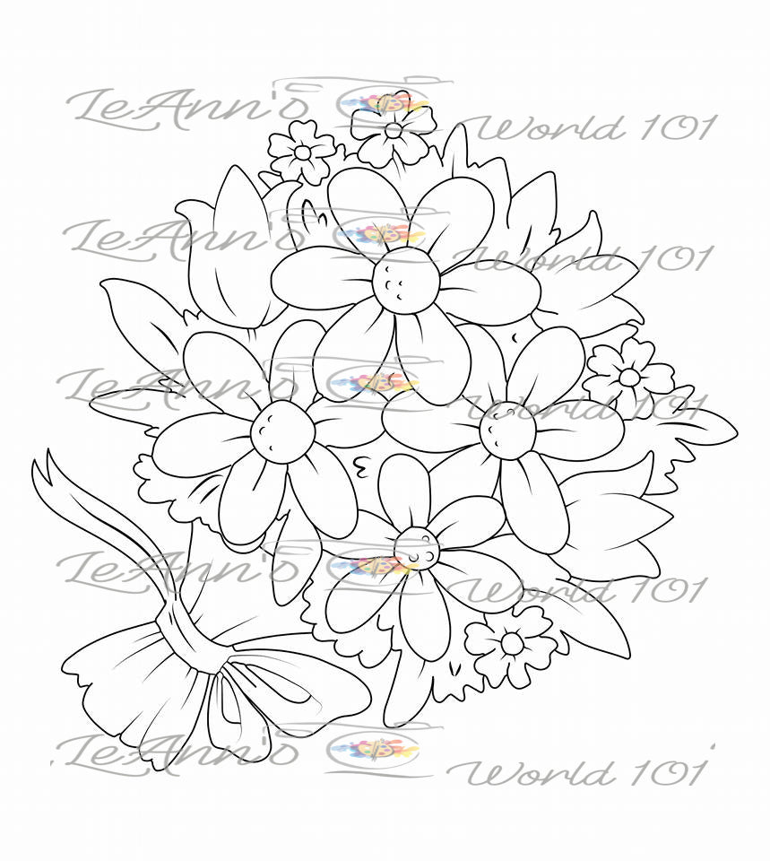 Bouquet - Digital Stamp