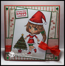 Load image into Gallery viewer, Christmas Girl With Tree
