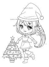 Load image into Gallery viewer, Christmas Girl With Tree
